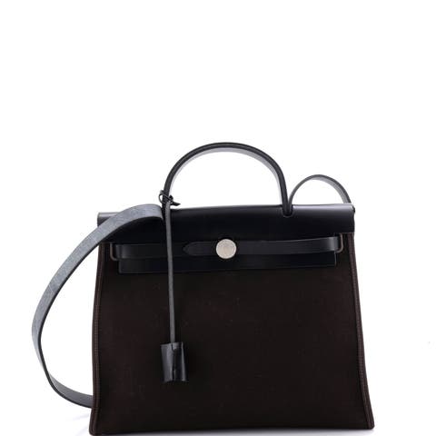 Herbag Zip Leather and Toile 31