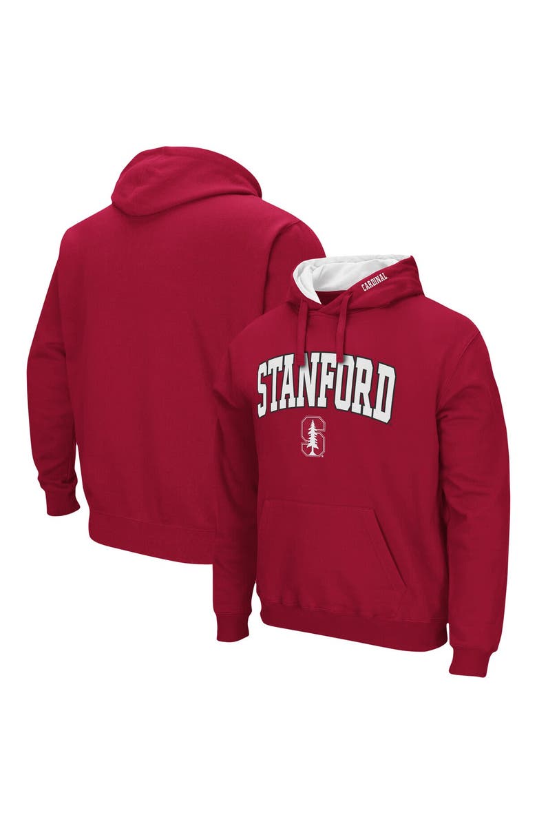 COLOSSEUM Men's Colosseum Cardinal Stanford Cardinal Arch & Logo 3.0 Pullover Hoodie, Main, color, Cardinal