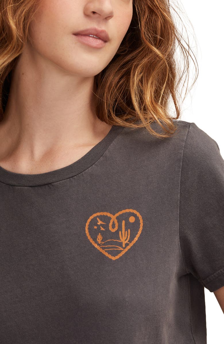 Lucky Brand West Is Best Cotton Graphic T-Shirt, Alternate, color, Ombre Blue