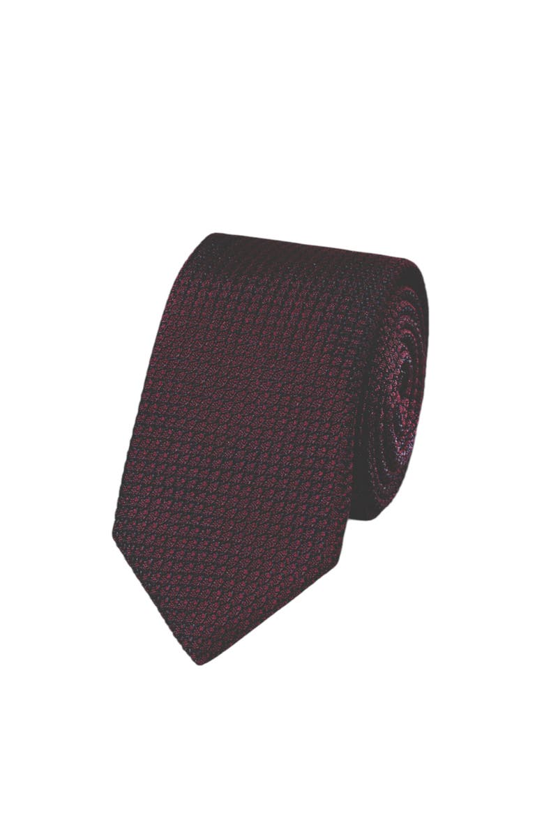 Charles Tyrwhitt Grenadine Italian Tie, Main, color, Burgundy Red