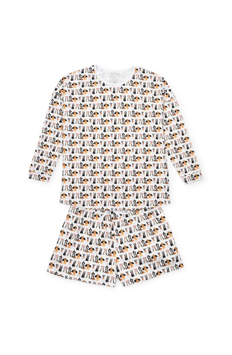 Lila and Hayes Anna Women's Longsleeve Top Short Set, Main, color, 