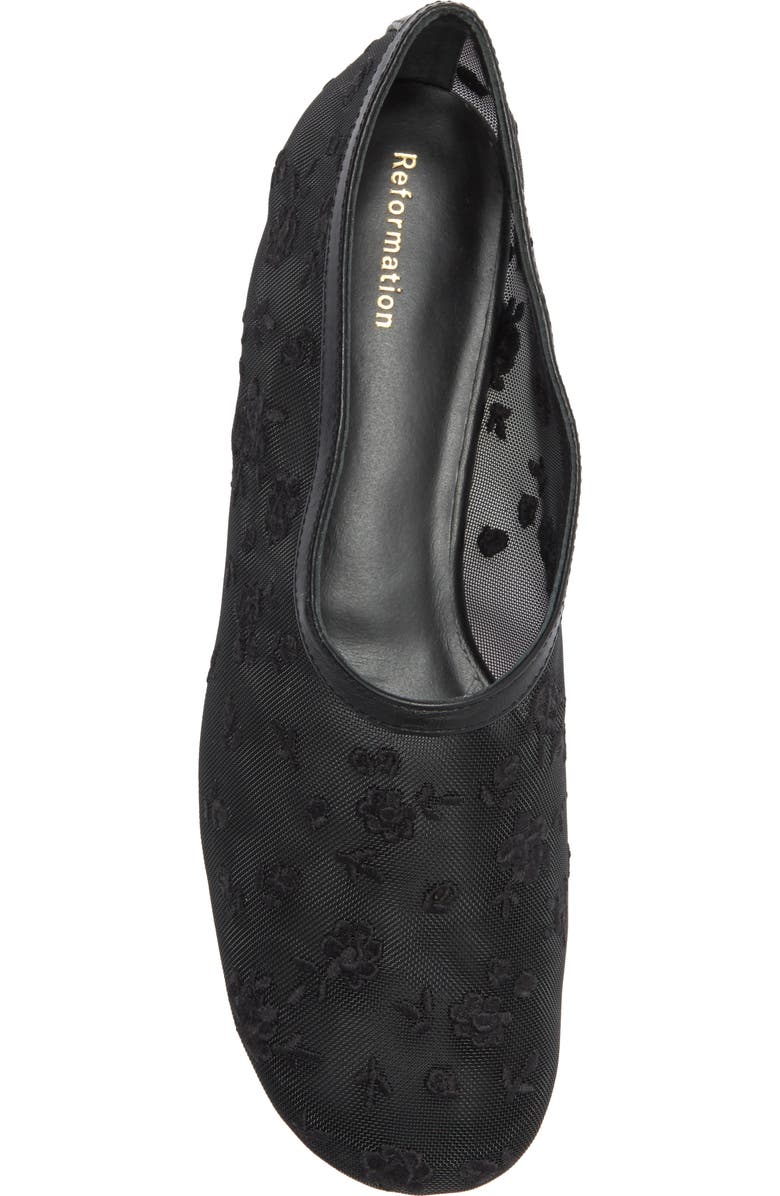 Reformation Britt Mesh Ballet Flat, Alternate, color,