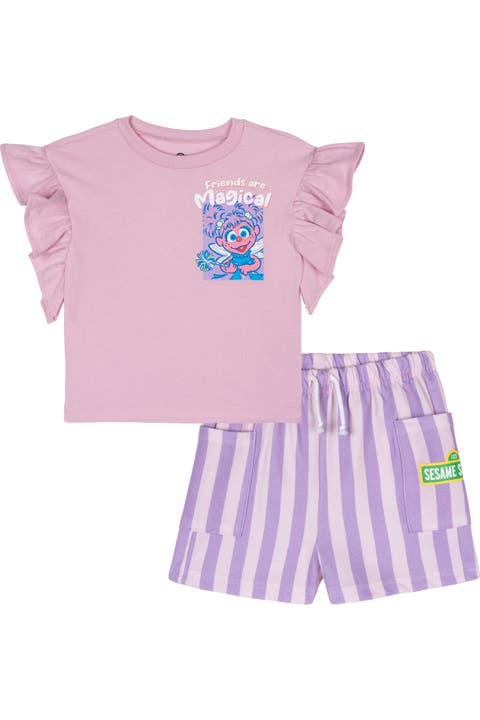 2-Piece T-Shirt and French Terry Shorts Set