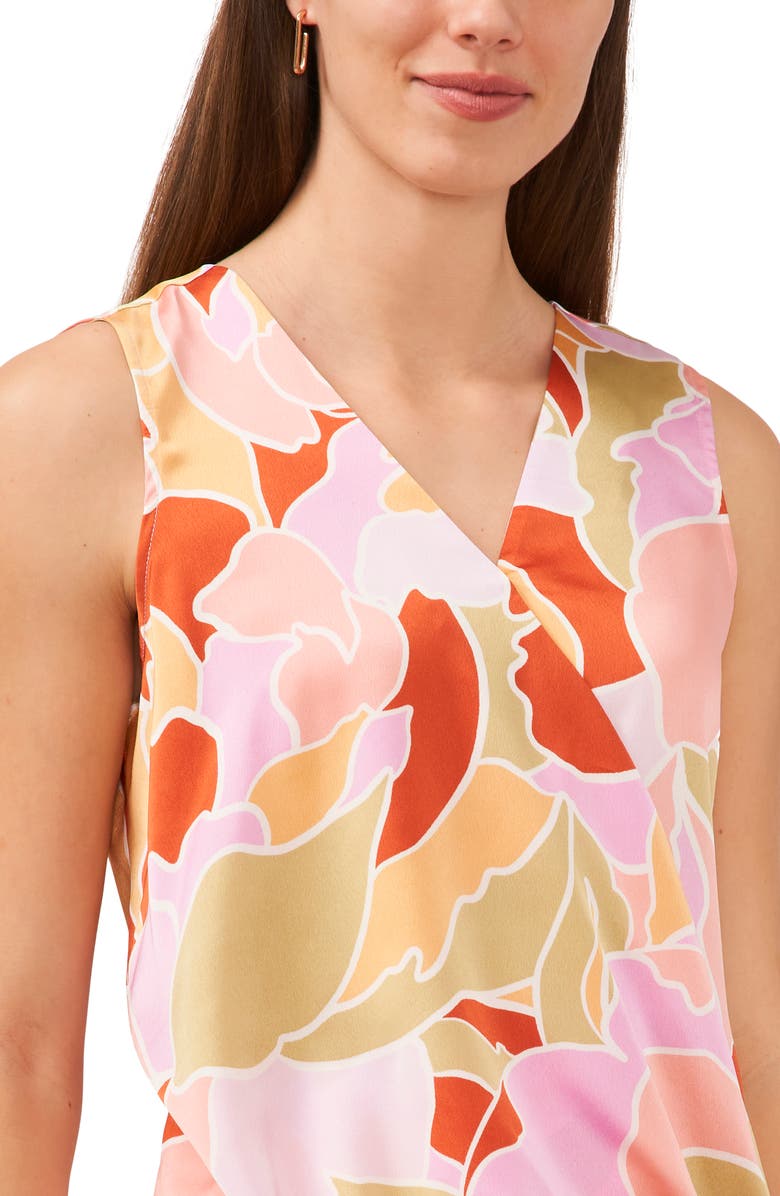 Halogen<sup>®</sup> Surplice Sleeveless Top, Alternate, color, Canyon Sunset Pattern