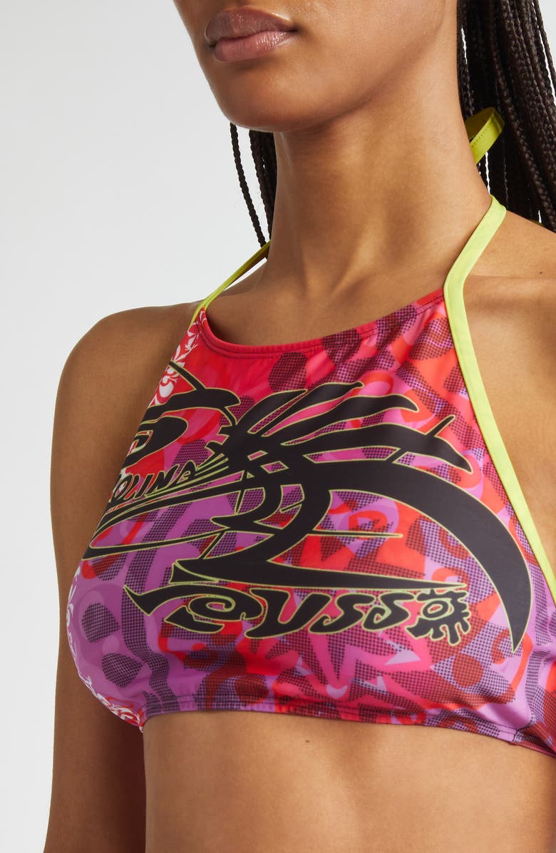 Paolina Russo Halter Tankini Top, Alternate, color, Cherry