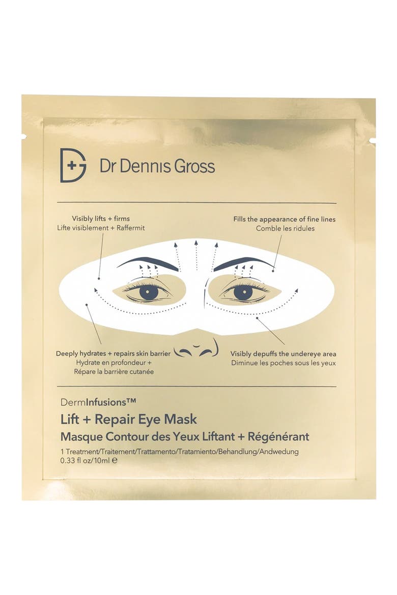 DermInfusions Lift + Repair Eye Mask, Main, color, NO COLOR