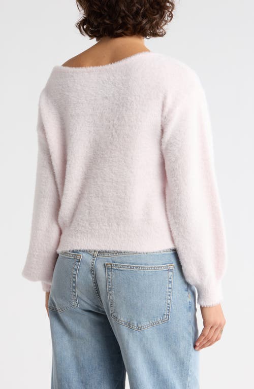 Abound Eyelash Knit Off-the-shoulder Sweater In Pink