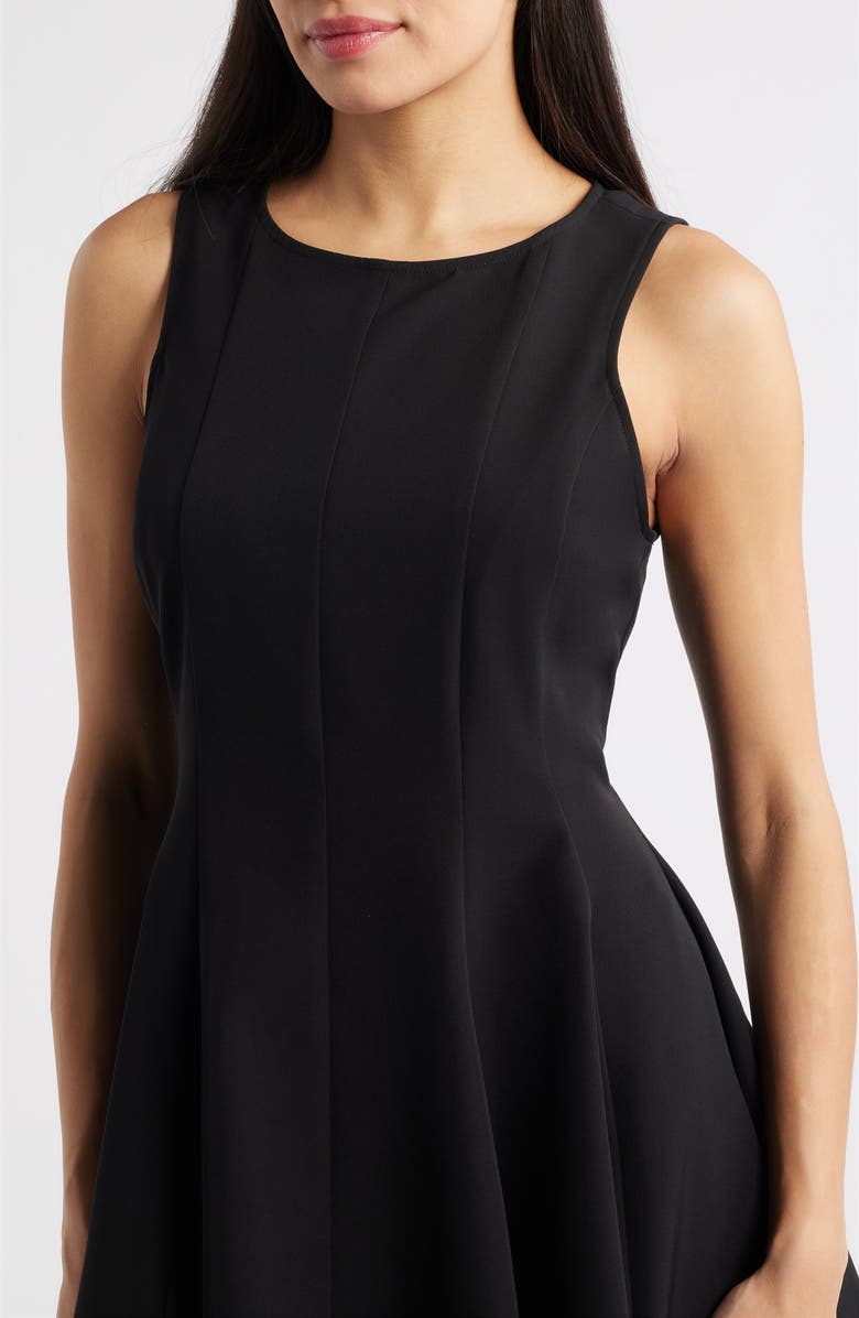 CeCe Skater Minidress, Alternate, color, Rich Black