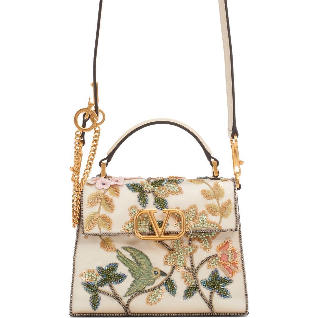 Valentino Garavani Mini Vsling Embellished Top Handle Bag