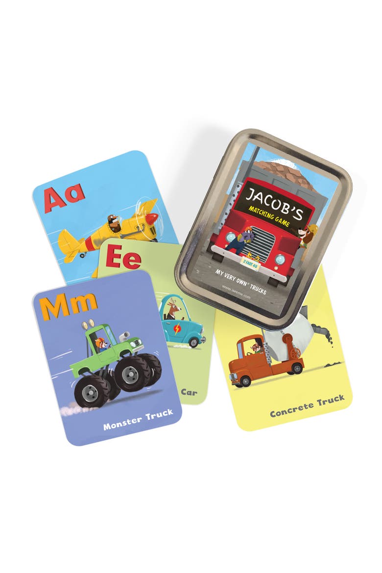 'Trucks' Personalized Book, Game and 24-Piece Puzzle Set, Alternate, color, MULTI COLOR