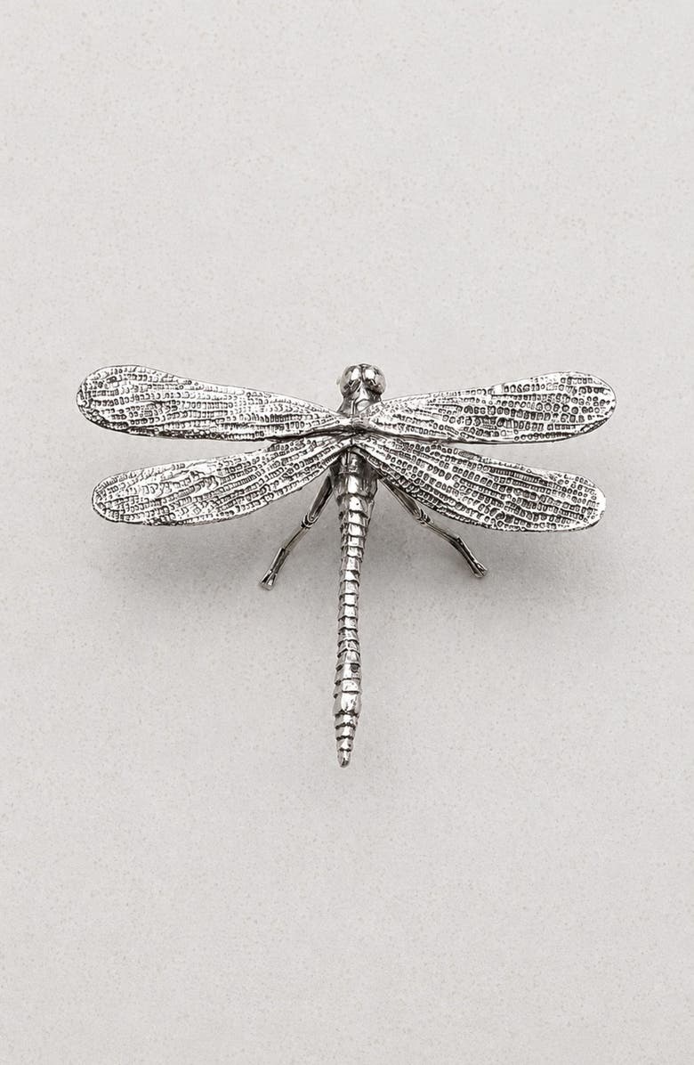 Zodax Antique Pewter Dragonfly Decorative Figurine, Alternate, color, Silver Plated