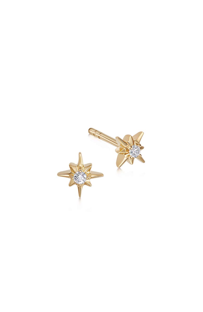 Astley Clarke Gold Polaris Star Stud Earrings, Main, color, Gold