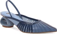 NINETY UNION Alllison Pointed Tie Kitten Heel Slingback Pump