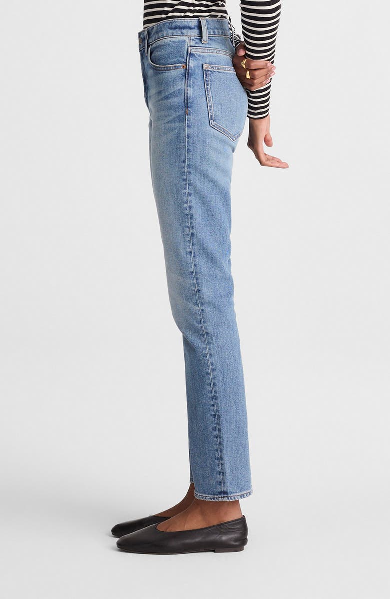 Madewell The Jules Ankle Slim Straight Leg Jeans, Alternate, color, Atlin Wash