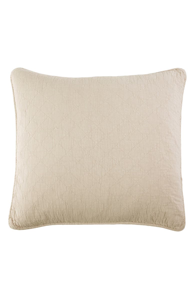Pom Pom at Home Huntington Euro Pillow Sham, Main, color, Taupe