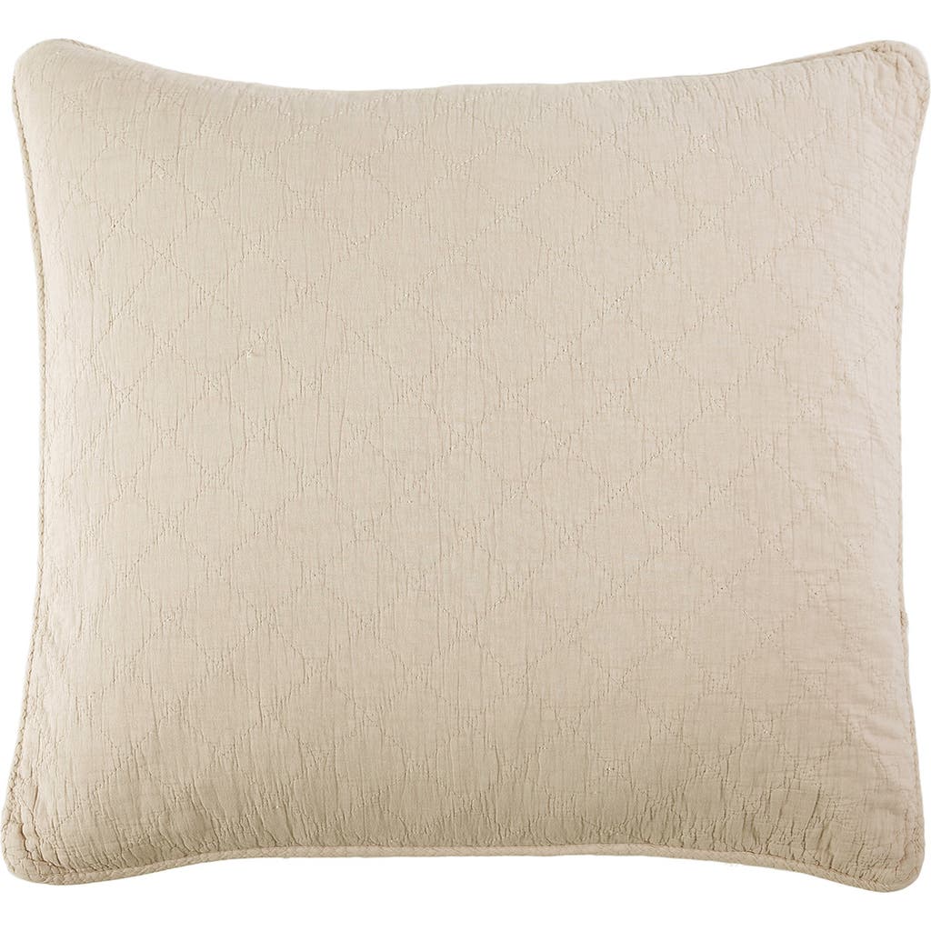 Pom Pom At Home Huntington Euro Pillow Sham In Taupe