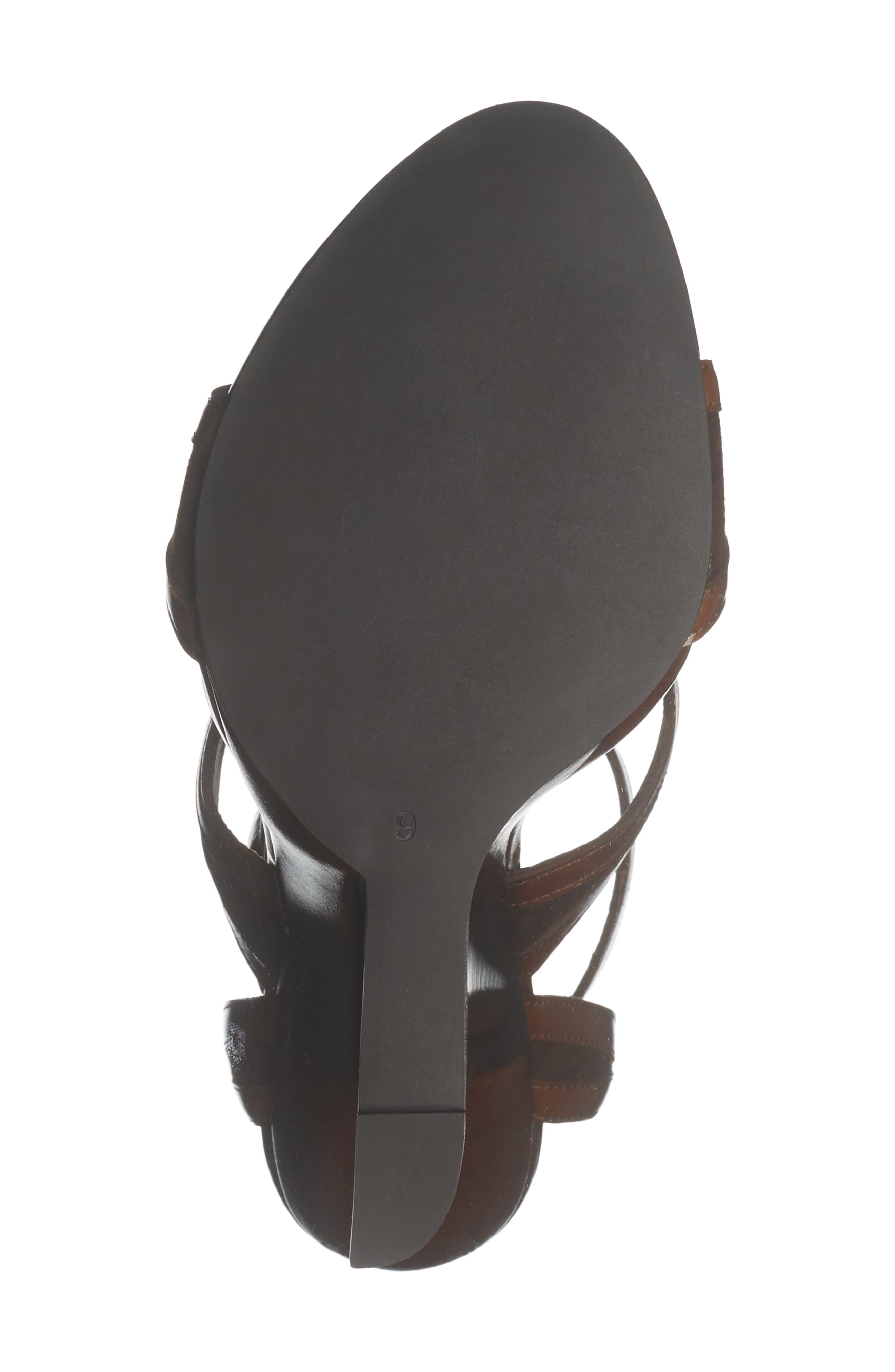 Jeffrey Campbell Tam-Tam Wedge Sandal, Alternate, color, Brown Combo