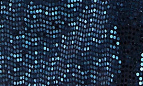 Bebe Disco Dot Halter Neck Body-con Dress In Navy