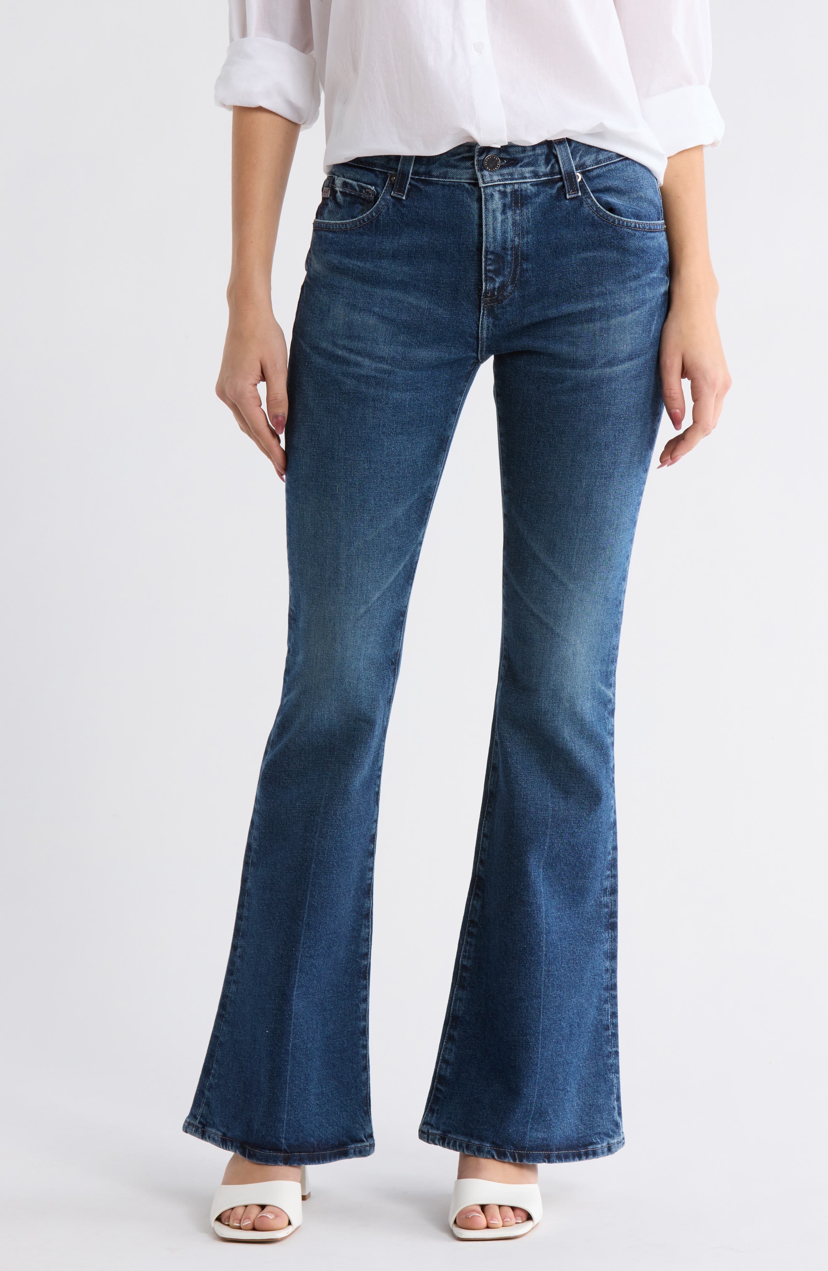AG Angeline Mid Rise Flare Jeans
