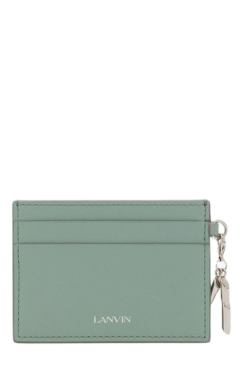 Lanvin Séquence Leather Cardholder, Main, color, 