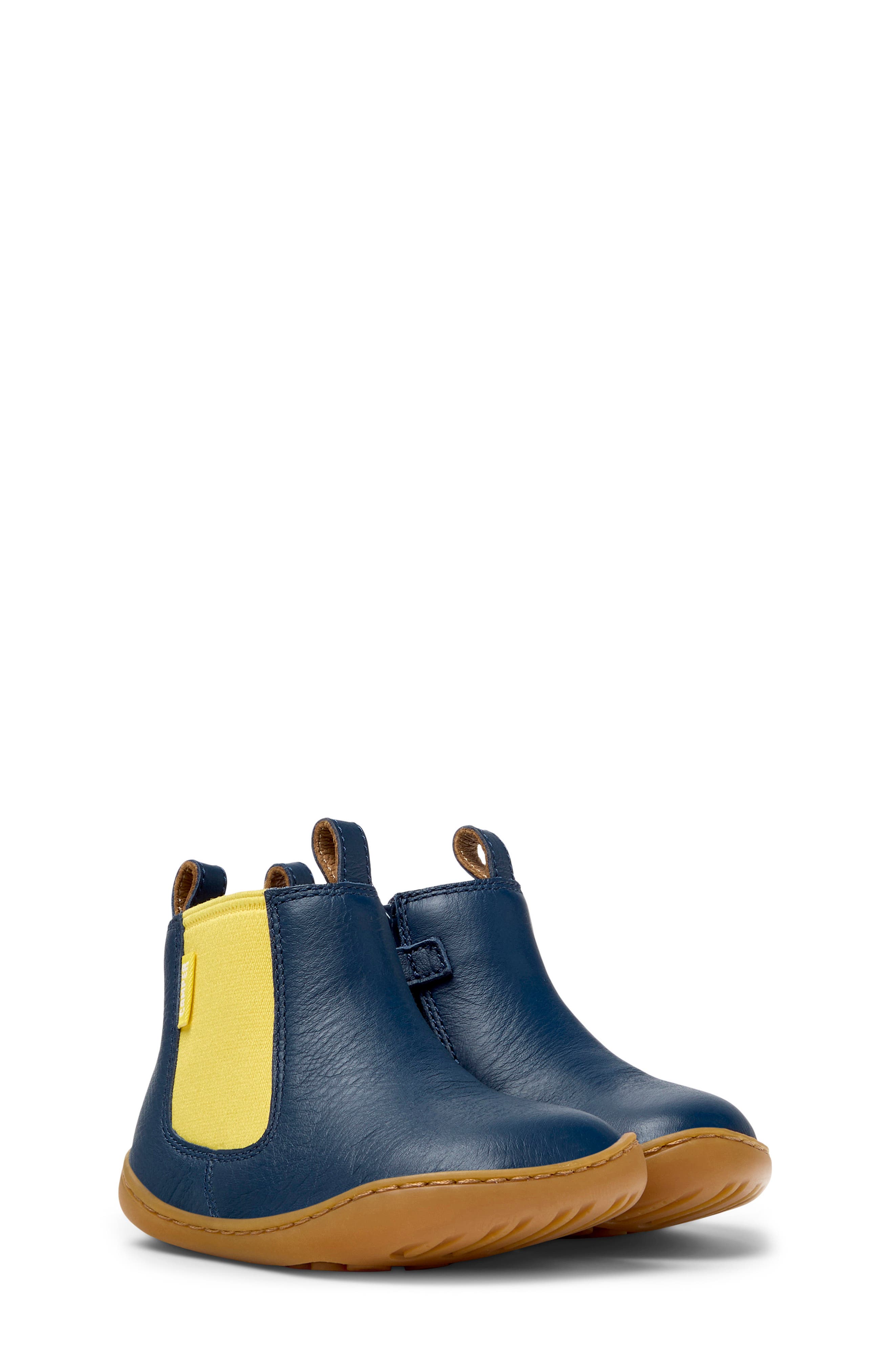 Camper Kids' Peu Cami First Walker Chelsea Boot, Main, color, Dark Blue