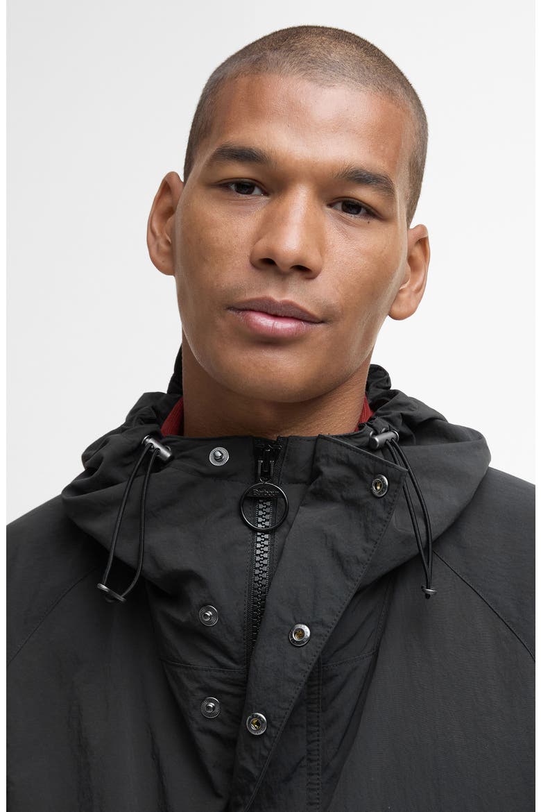Hooded Waterproof Jacket, Alternate, color, BLACK