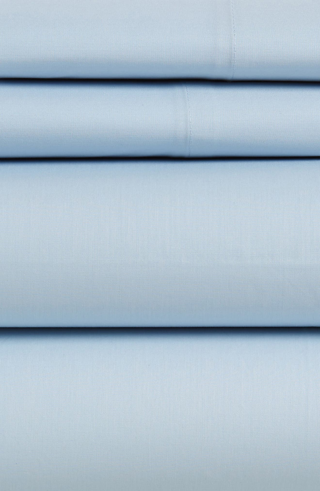 Cotton Percale 4-Piece Bed Sheet Set