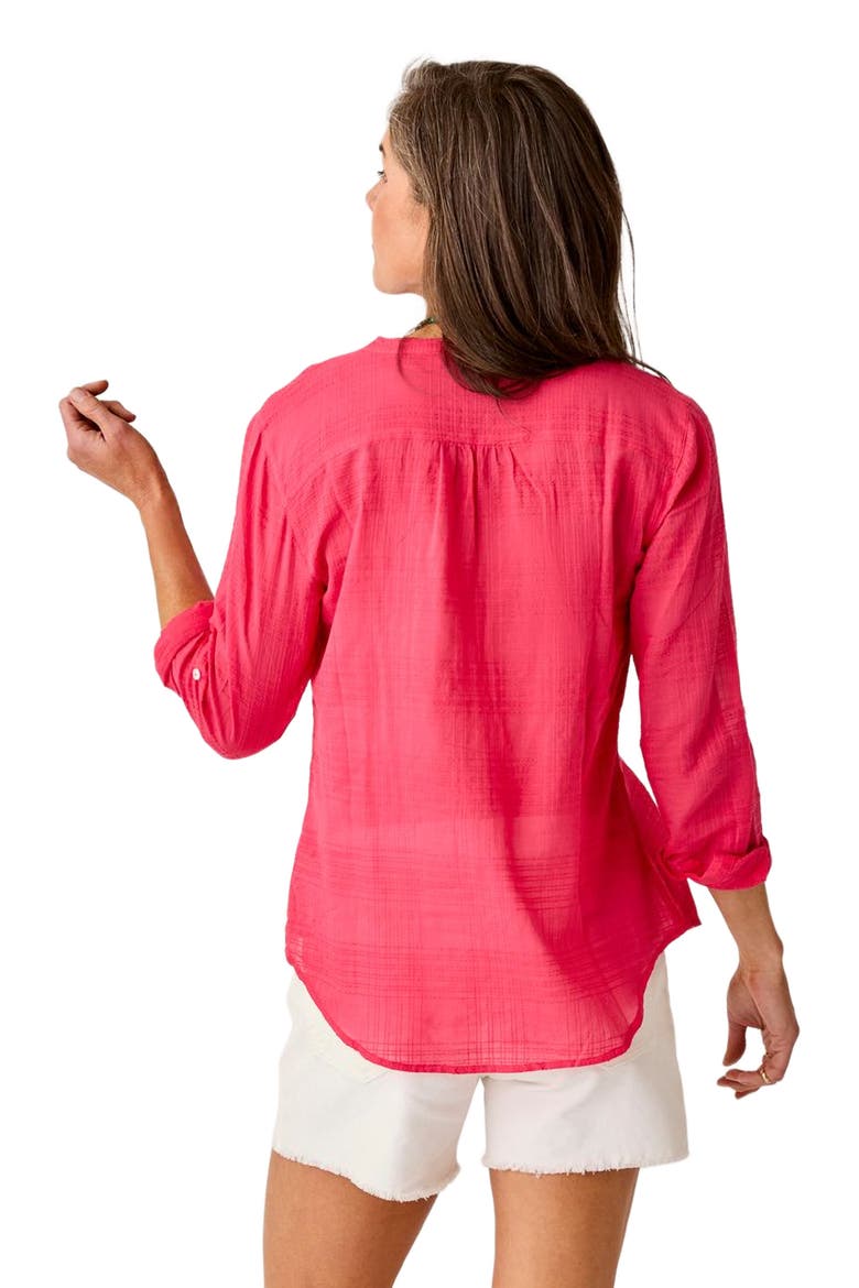 Dylan Textured Tunic, Alternate, color, Watermelon