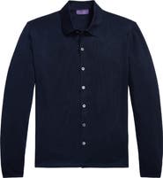 Ralph Lauren Purple Label Milano Stitch Merino Wool Cardigan