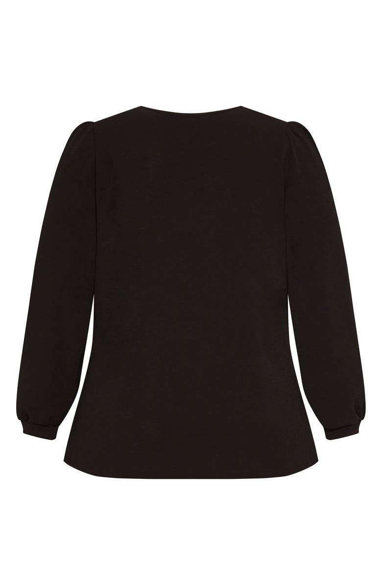 City Chic Quiero Long Sleeve Knit Top, Alternate, color, 