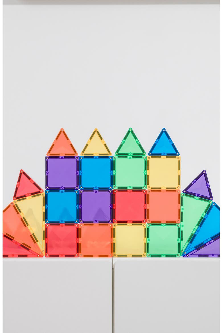 Kids' Rainbow Magnetic Tiles 24-Piece Mini Pack, Alternate, color, RAINBOW