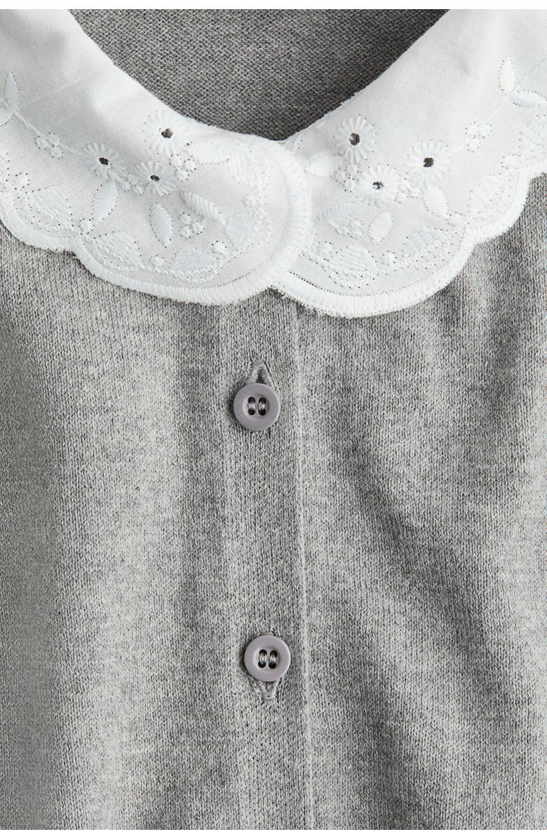 H&M Collared Cardigan, Alternate, color, Gray Melange