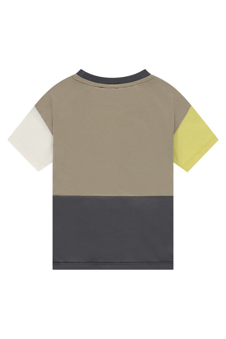 Colorblock Short Sleeve T-Shirt, Alternate, color, Sand