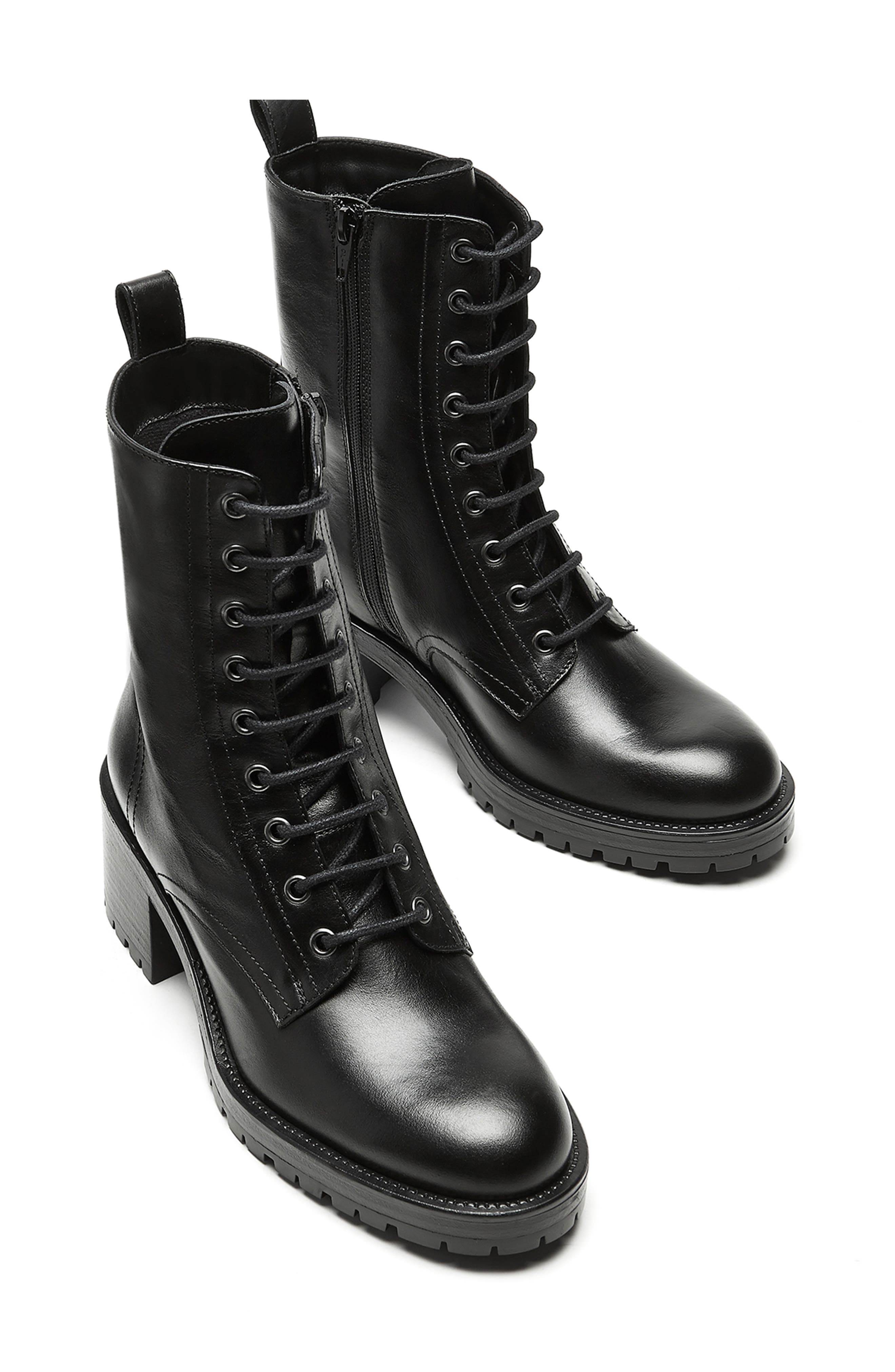 La Canadienne Wesley Waterproof Combat Boot, Alternate, color, Black