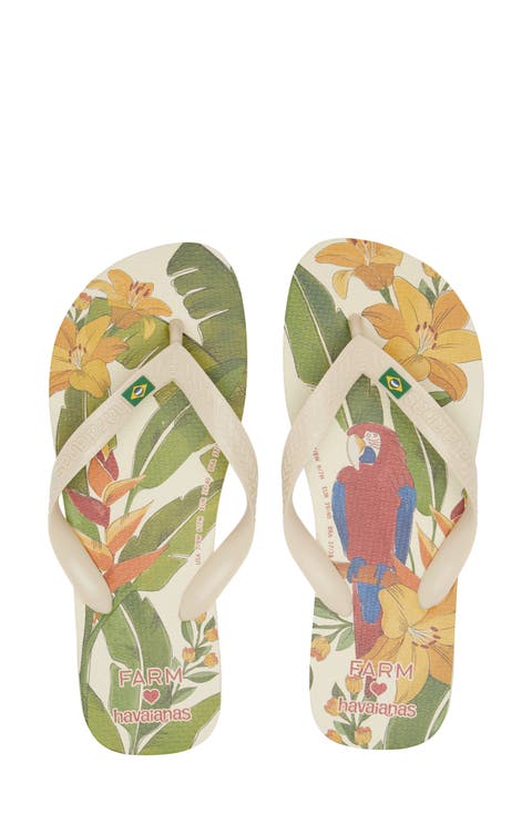 x FARM Rio Parrot Floral Flip Flop (Women)
