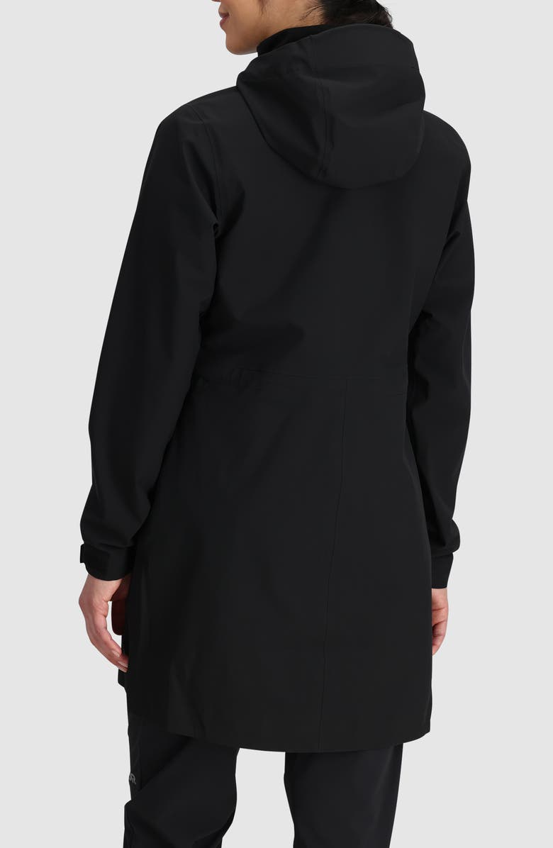 Outdoor Research Aspire 3L Waterproof & Windproof Jacket, Alternate, color, Black