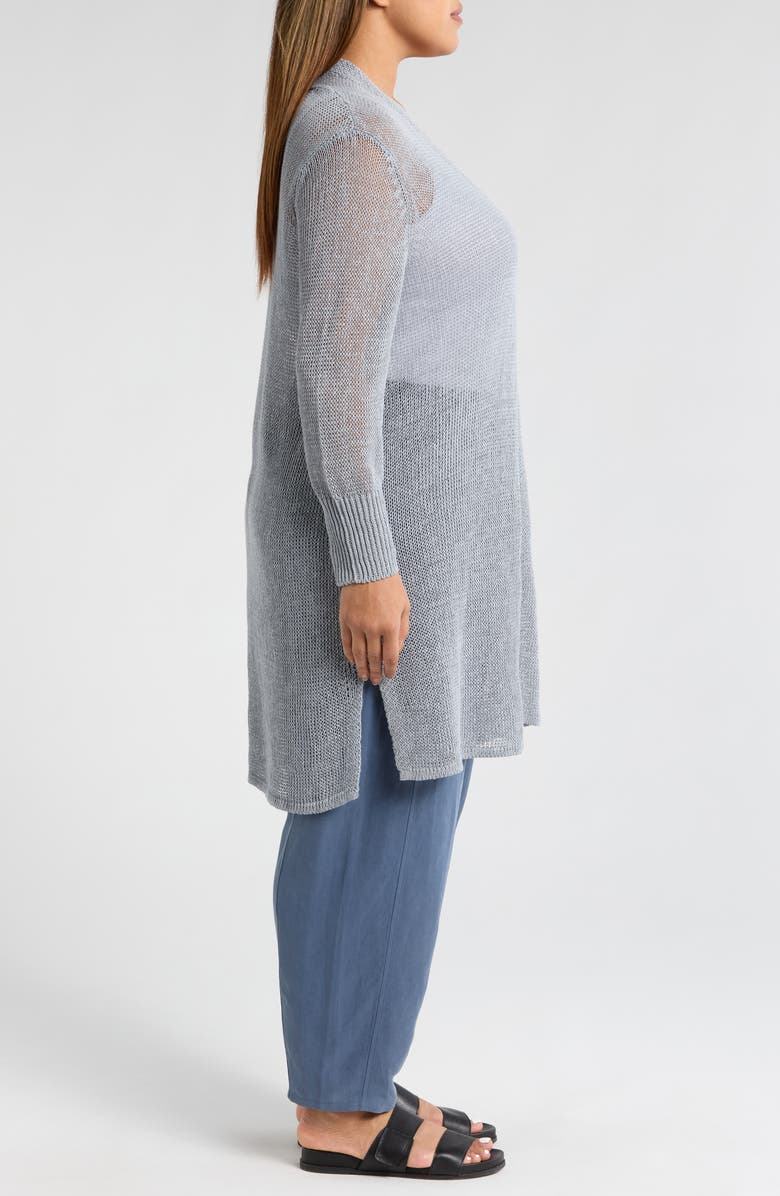 Eileen Fisher Long Organic Linen & Cotton Cardigan, Alternate, color, 