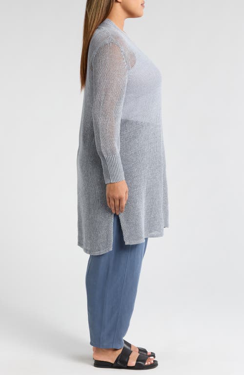 Eileen Fisher Long Organic Linen & Cotton Cardigan