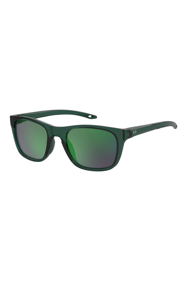 55mm Square Sunglasses, Alternate, color, GREEN