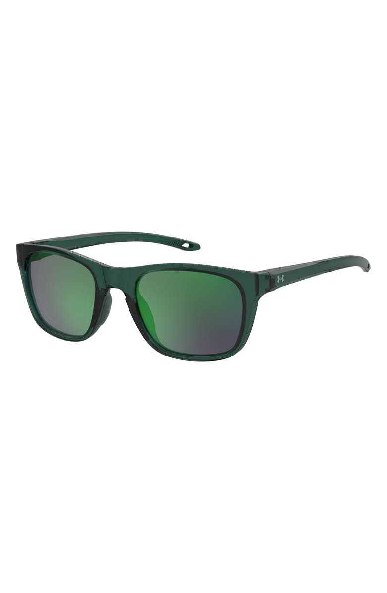 Under Armour 55mm Square Sunglasses, Alternate, color, Green