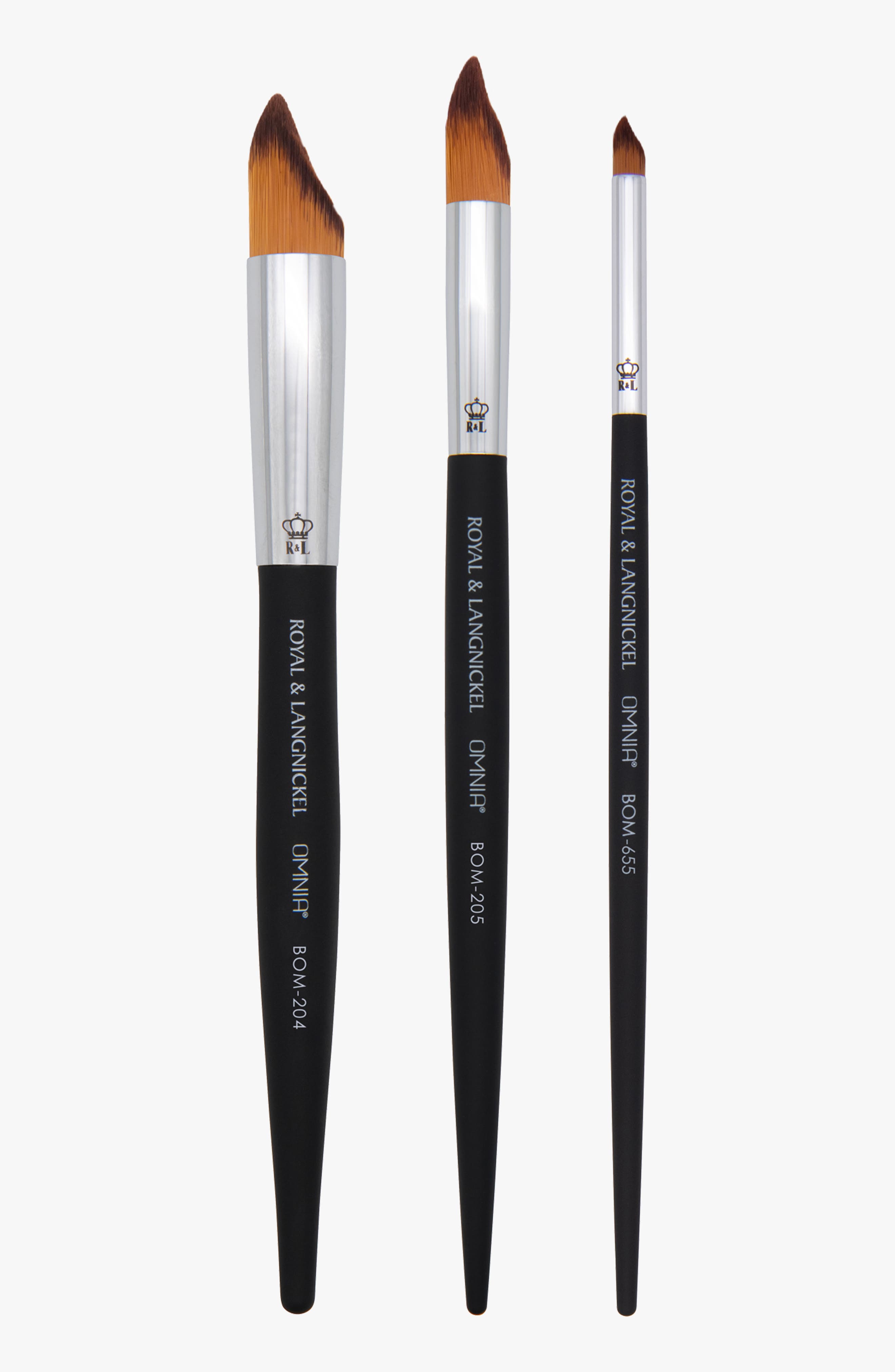 OMNIA Brush Crescent Brush Trio Bundle
