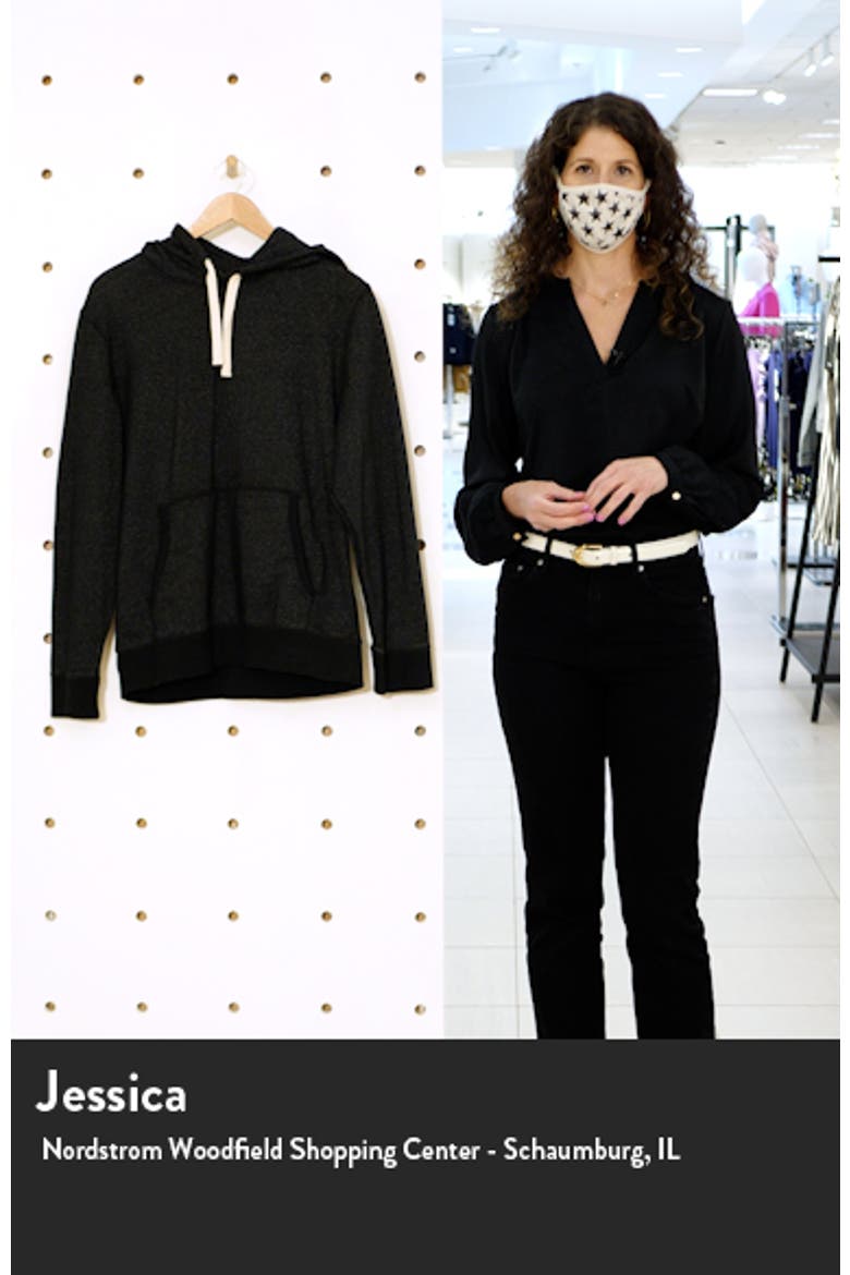 Marled Cotton Blend Pullover Hoodie video