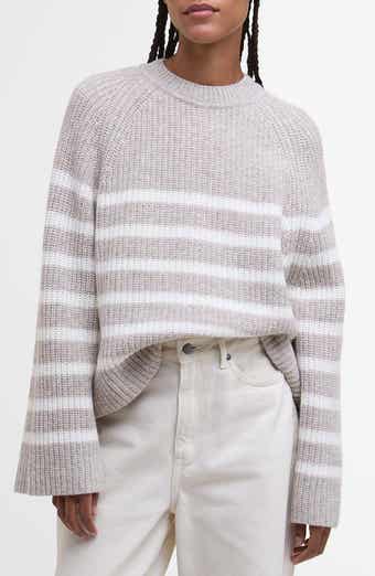 Barbour Irene Stripe Wool Blend Crewneck Sweater