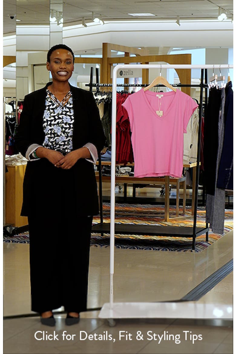 Cap Sleeve V-Neck Cotton Top video