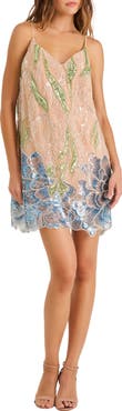 HELSI Lana Bead Embellished Cocktail Minidress