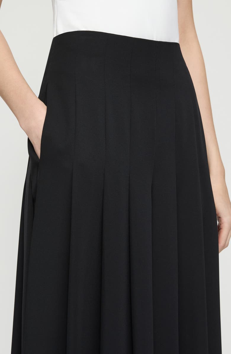 Lafayette 148 New York Leland Pleated Georgette Wide Leg Pants, Alternate, color, 