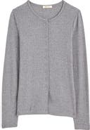 Madewell Textural Cutaway Crewneck Cardigan