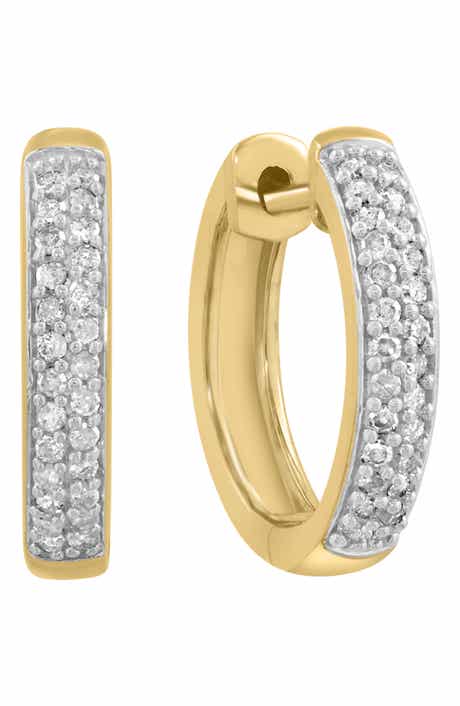 Diamond Hoop Earrings