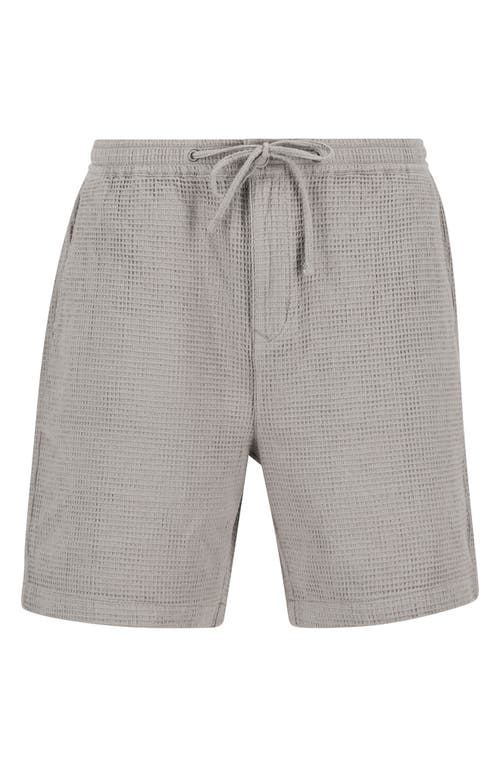 Barbour Sandwood Waffle Stitch Shorts In Gray