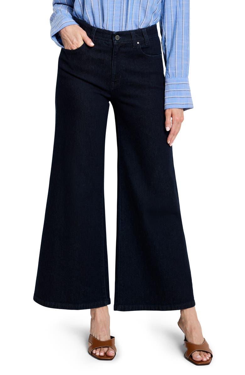 NIC+ZOE Joyride Ankle Boot Flare Leg Jeans, Main, color, Night